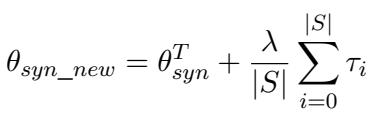 Equation showing the ensemble task vector calculation.