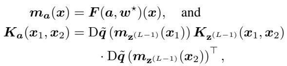 Equation defining the covariance kernel Ka for the FNO specific case.