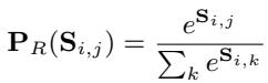 Equation for probability of similarity scores.
