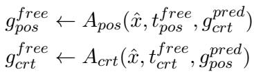 Equation describing the second round of free debate and cross-evaluation.
