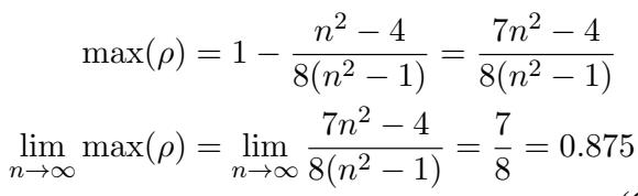 公式 6: 对比学习斯皮尔曼相关系数的理论极限。