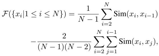 Equation 1: The Image Sequence Filter Metric.