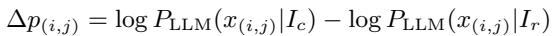 Equation for potential score calculation