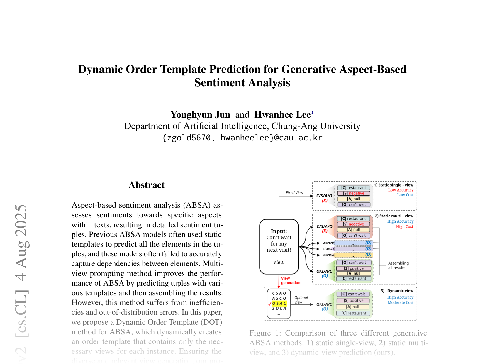 [Dynamical Order Template Prediction for Generative Aspect-Based Sentiment Analysis 🔗](https://arxiv.org/abs/2406.11130)
