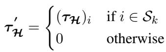 Equation 3: Creating the pruned harm vector.