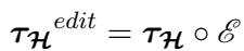Equation 13: Applying the harm vector to edited areas only.