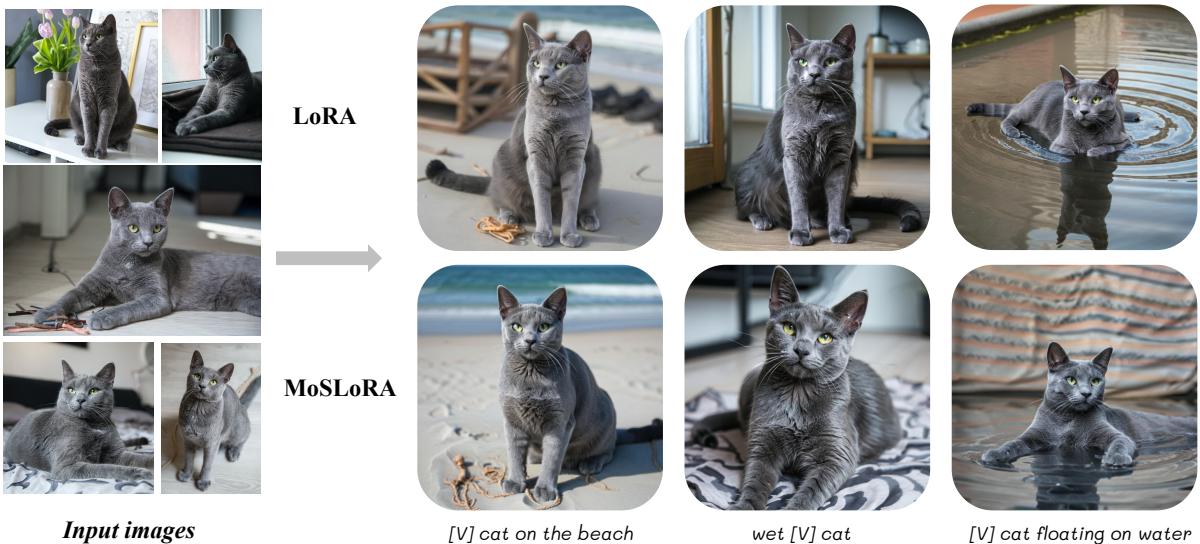 比较生成的猫的图像。