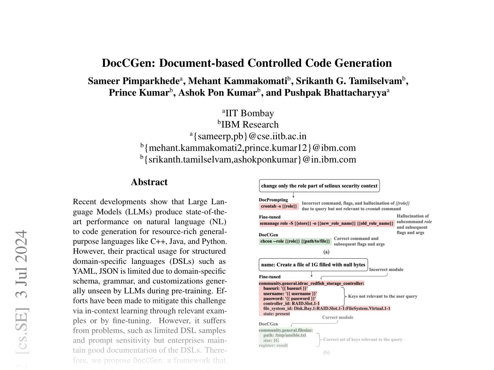 [DocCGen: Document-based Controlled Code Generation 🔗](https://arxiv.org/abs/2406.11925)