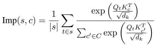 重要性分数公式
