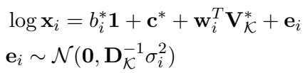 Equation 5: The probabilistic model for log co-occurrences.