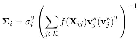 Equation 6: The covariance matrix for the word embedding.