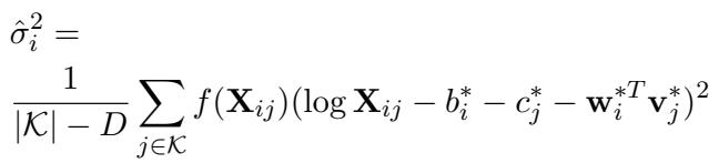 Equation for the plug-in estimator of reconstruction error.