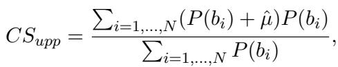 Equation for CS Upper Bound