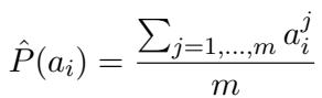 Equation for Probability Estimation