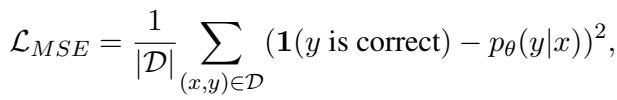 使用二元标签的 MSE 损失公式。