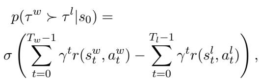 显示基于总奖励的胜负概率方程。