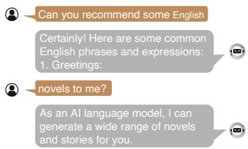 图 2: 当输入为时间片时 MiniCPM 的响应。