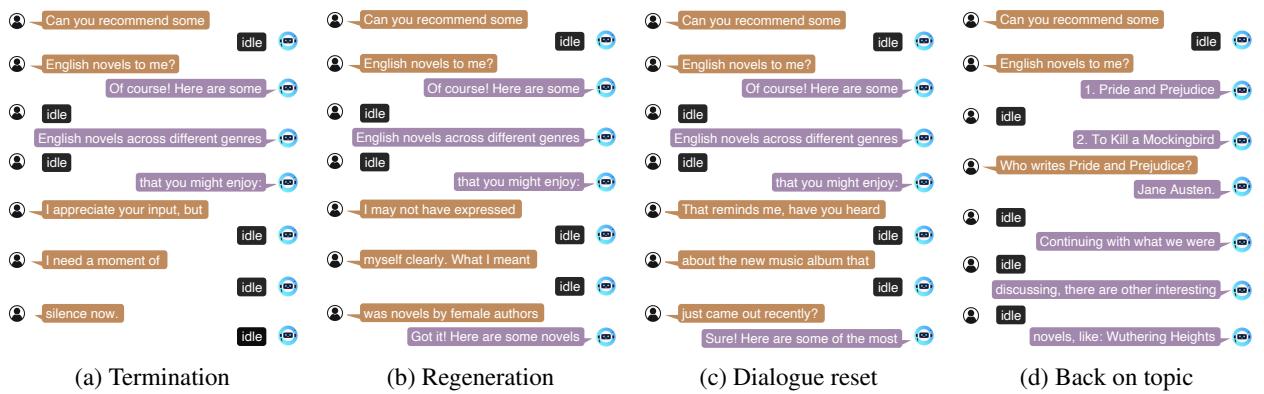 图 4: 来自 Duplex-UltraChat 的一些示例。