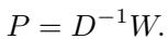 Diffusion operator P definition.