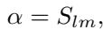 Alpha assignment equation.