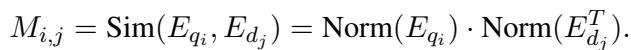 计算相似度矩阵的公式