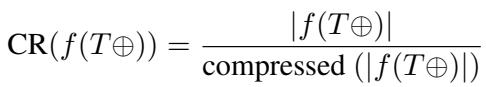 Equation for Compression Ratio with POS.