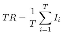 Equation for Template Rate.