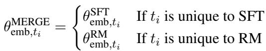 处理唯一 Token 嵌入的方程。