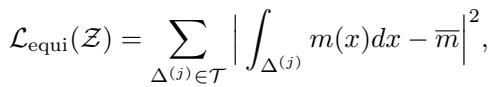 Equidistribution Loss