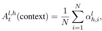 关于上下文平均注意力的公式。