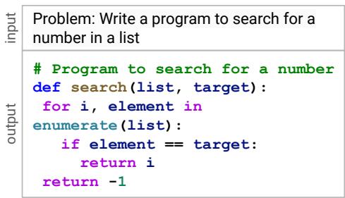 图 4: 基于自然语言指令生成的示意图。模型接收文本提示并直接生成 Python 代码。