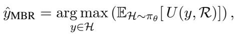 Equation for MBR Decoding.