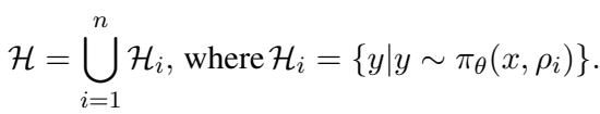 Equation for the union of hypothesis sets.