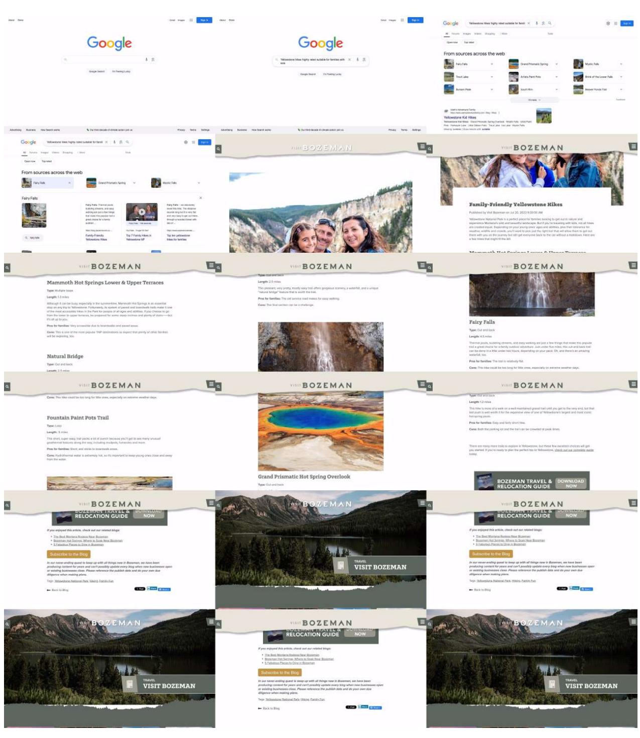 智能体卡在滚动循环中的视觉表示。