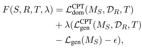 CPT 的拉格朗日目标函数。
