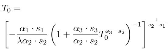寻找临界 Token 量 T0 的方程。