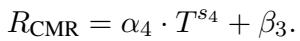 CMR 缩放定律方程。