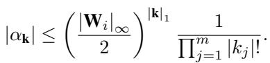Inequality showing the upper bound of amplitudes.