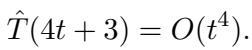 The time complexity of the original algorithm is O(t^4).