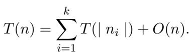 Recursive cost function for the simplified algorithm.