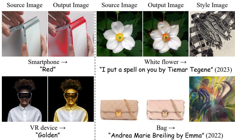Failure cases of Style-Editor.