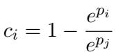 Cost function equation