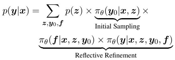 描述 PRS 中概率分解的公式。