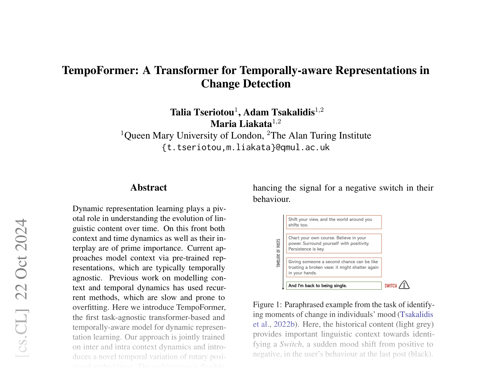 [TempoFormer: A Transformer for Temporally-aware Representations in Change Detection 🔗](https://arxiv.org/abs/2408.15689)