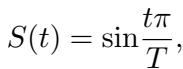 Equation for sine schedule
