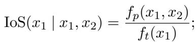 Equation 1: 第一个 Token 的 IoS 计算