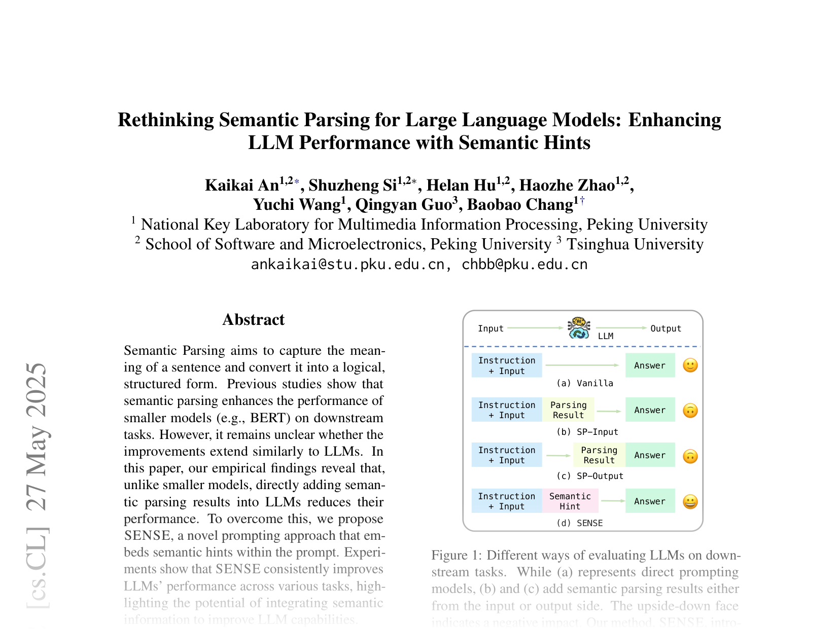 [Rethinking Semantic Parsing for Large Language Models: Enhancing LLM Performance with Semantic Hints 🔗](https://arxiv.org/abs/2409.14469)