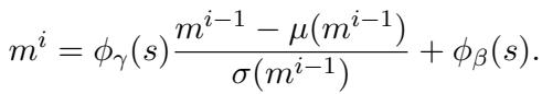 Equation for Mel-Style Adaptive Normalization.