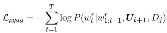 Equation for PGAG Loss