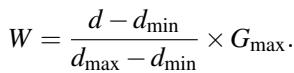 Equation for gripper width calculation.